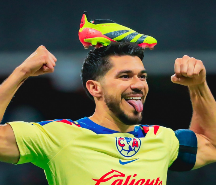 Henry Martín se ha puesto a un solo gol de llegar al centenar de anotaciones con el América, después de anotarle al Toluca, en el que además, fue su gol 99 con la camiseta de las Águilas, cifra con la que igualó a Carlos Reinoso. FOTO: ClubAmerica