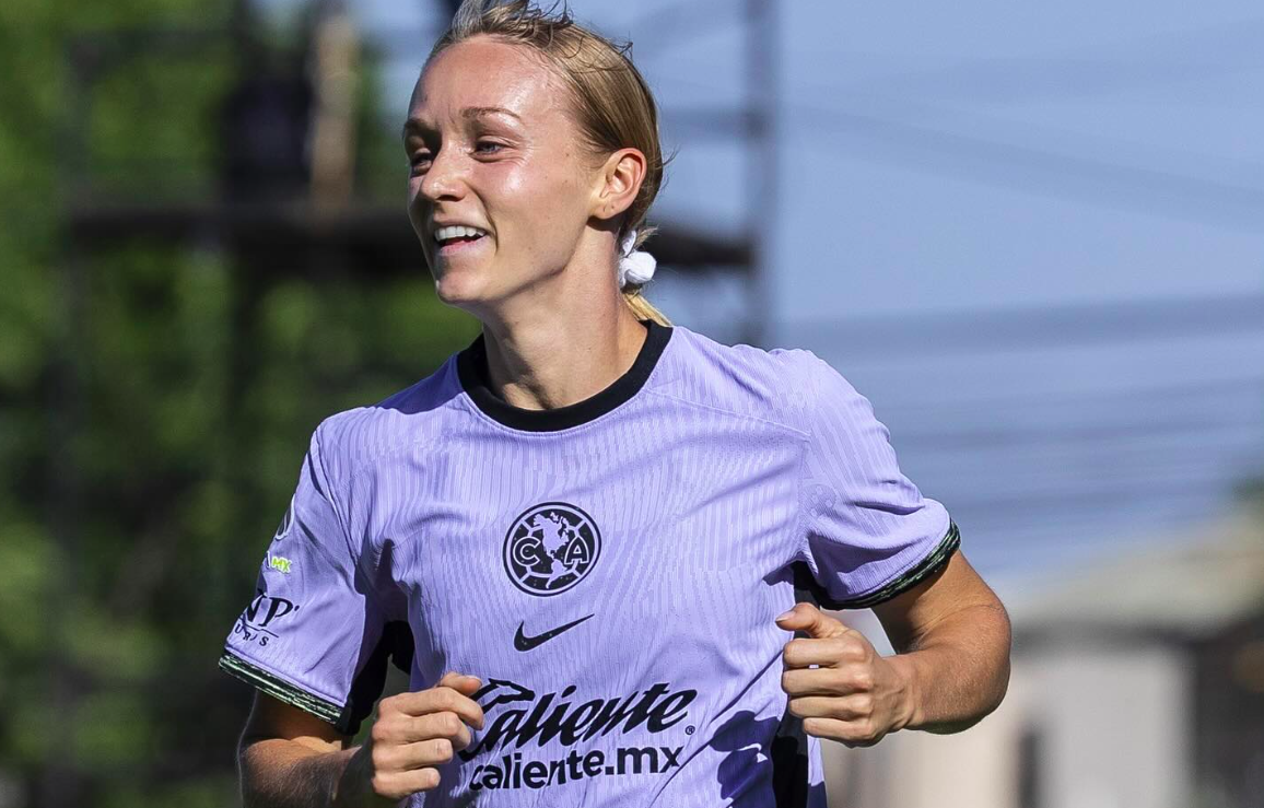 Sarah Luebbert no piensa por ahora en la Selección Mexicana y se enfoca en América. FOTO: Club América Femenil